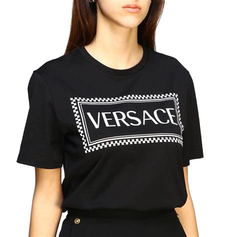 versace t shirt schwarz|versace t shirt women.